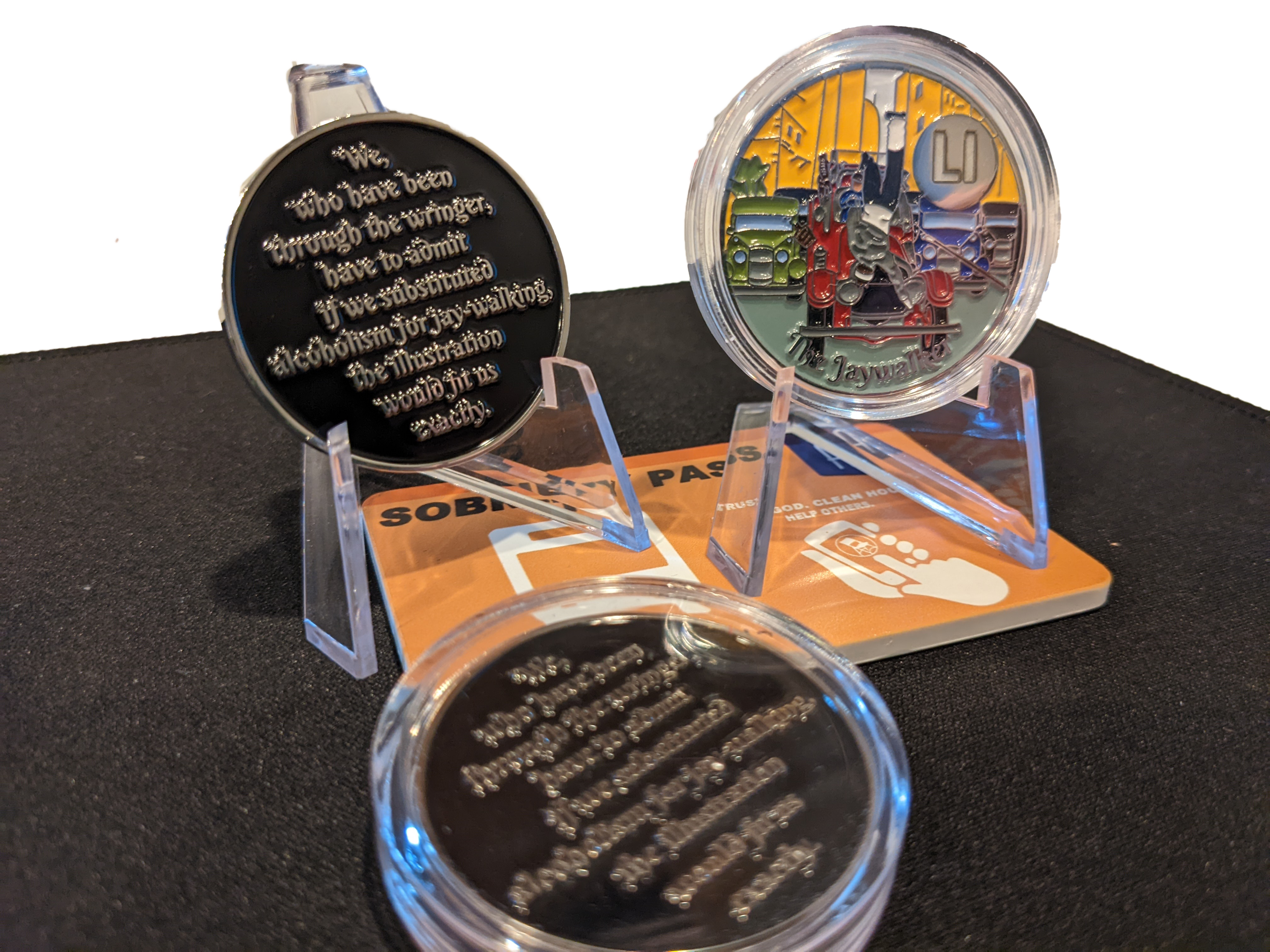 AA Jaywalker Medallion – Sobriety Coin (24hrs to 11 Months)