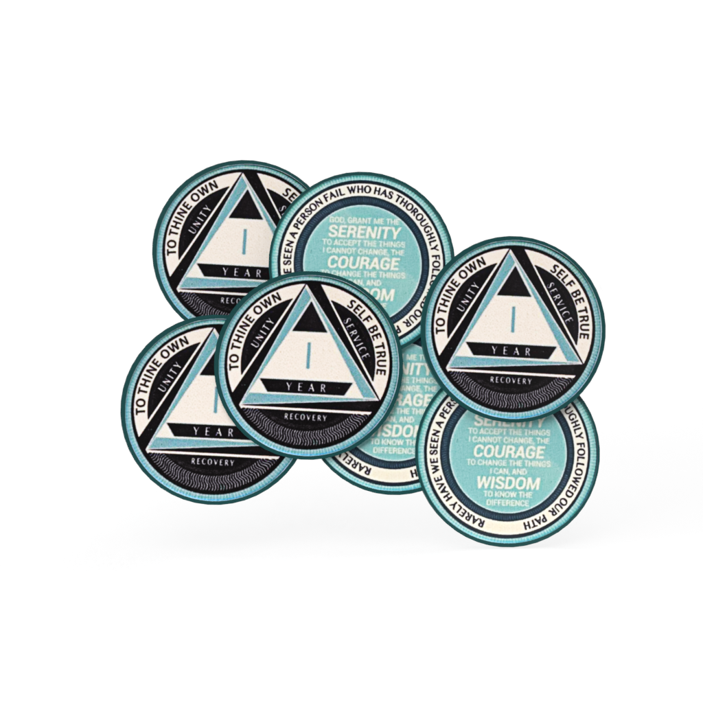 AA Yearly Poker Chip BLUE