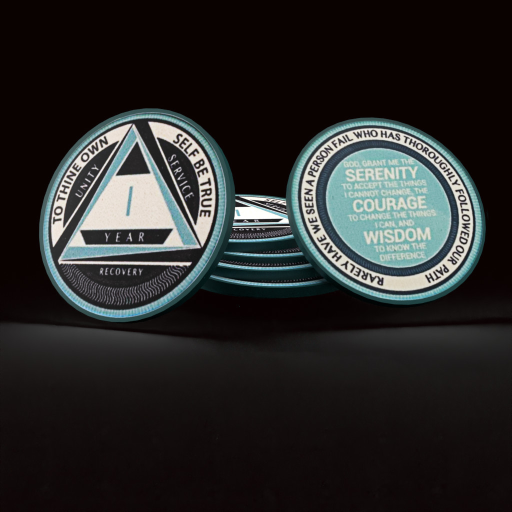 AA Yearly Poker Chip BLUE