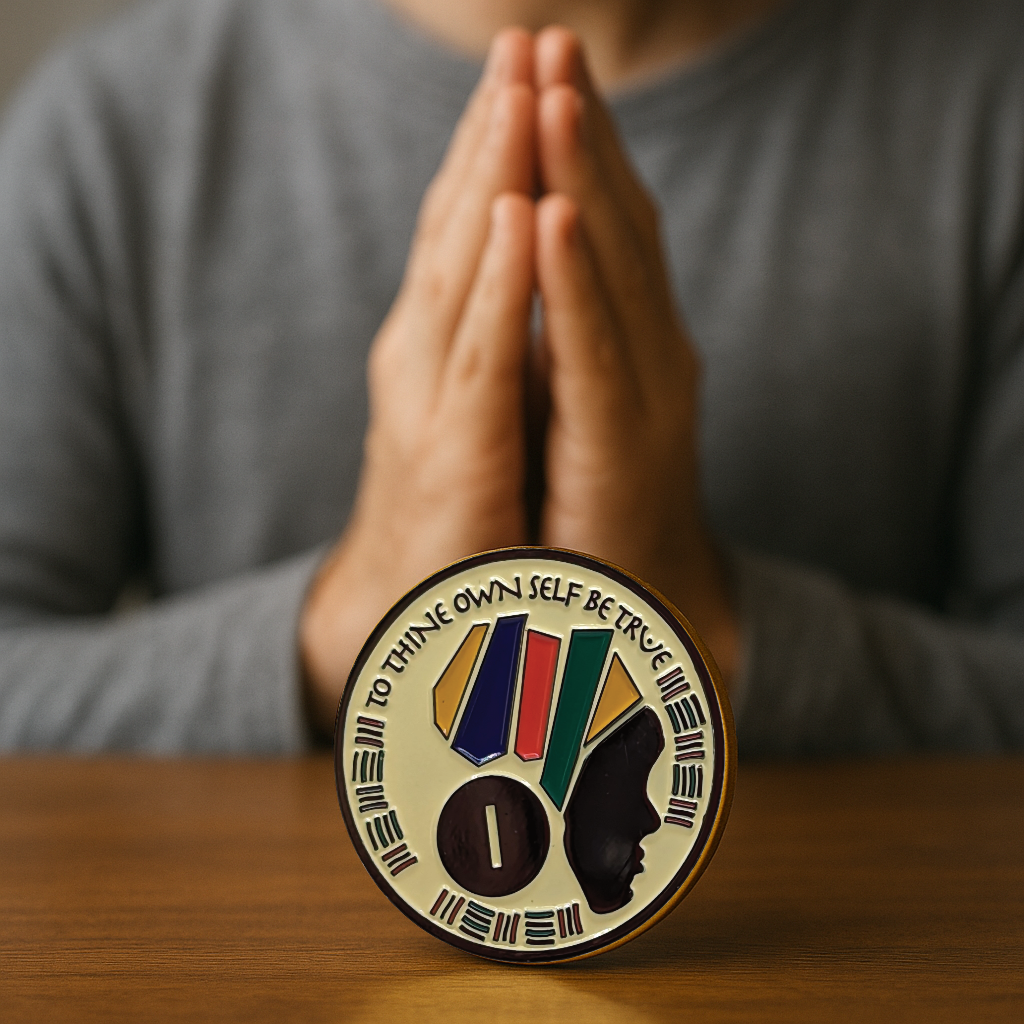 African Queen AA Coin 1-60yrs Sobriety Chip