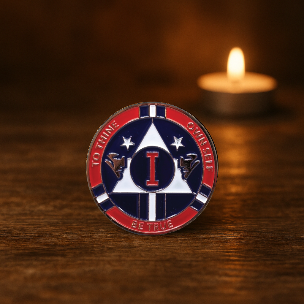 New England Patriot AA Coin 1-50yrs Sobriety Chip