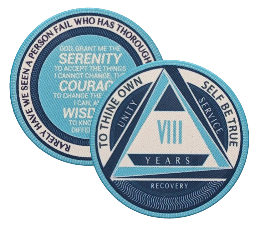 AA Yearly Poker Chip BLUE