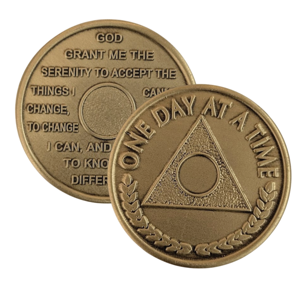Al-Anon Bronze Medallion – One Day at a Time | Serenity Prayer | Recovery Token
