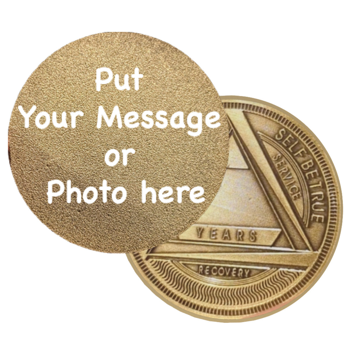 Customize Your Own Bronze AA Sobriety Coin