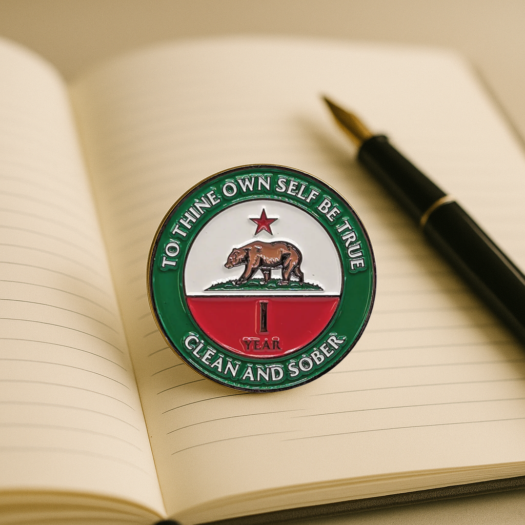 California AA Coin 1-50yrs Sobriety Chip