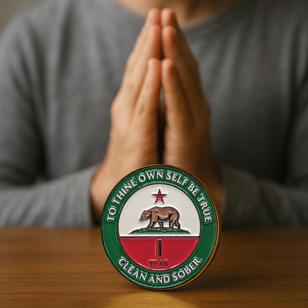 California AA Coin 1-50yrs Sobriety Chip