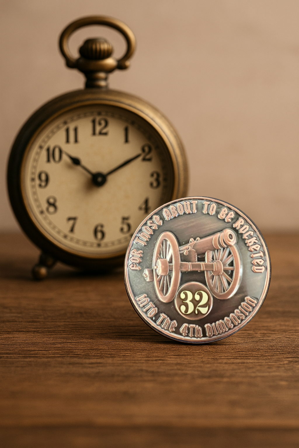 For Those About to be Rocketed We Salute You AA Coin 1-60yrs Sobriety Chip