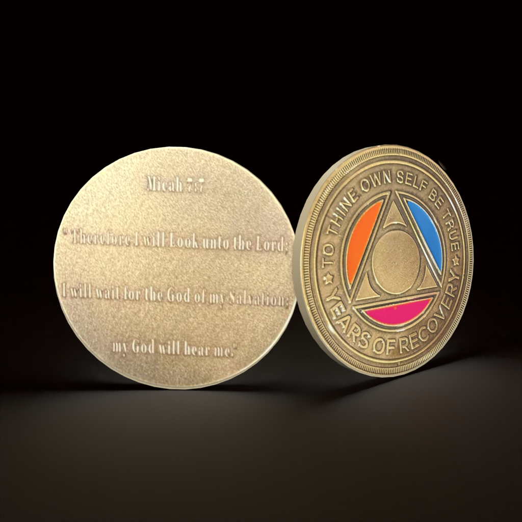 Customize Your Own Tri-Color AA Sobriety Coin