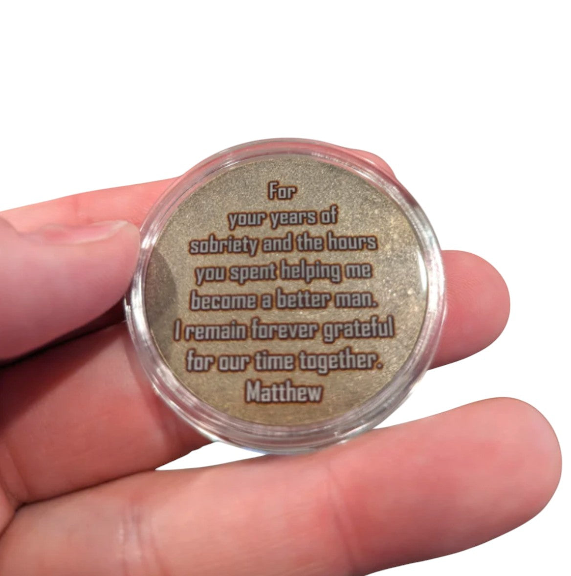 Customize Your Own Bronze AA Sobriety Coin