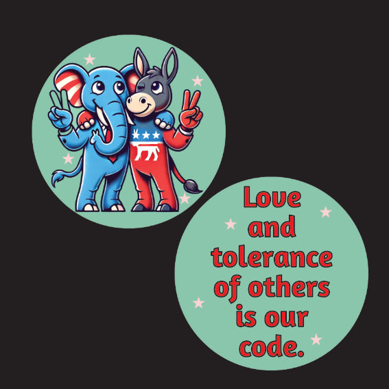 Love and Tolerance Affirmation Medallion