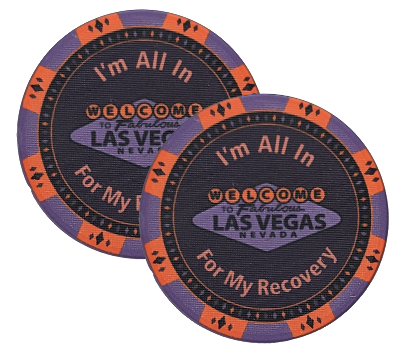All In for My Recovery Poker Chip