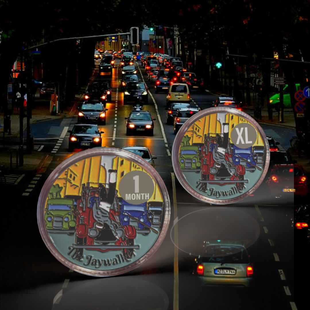 AA Jaywalker Medallion – Sobriety Coin (24hrs to 11 Months)