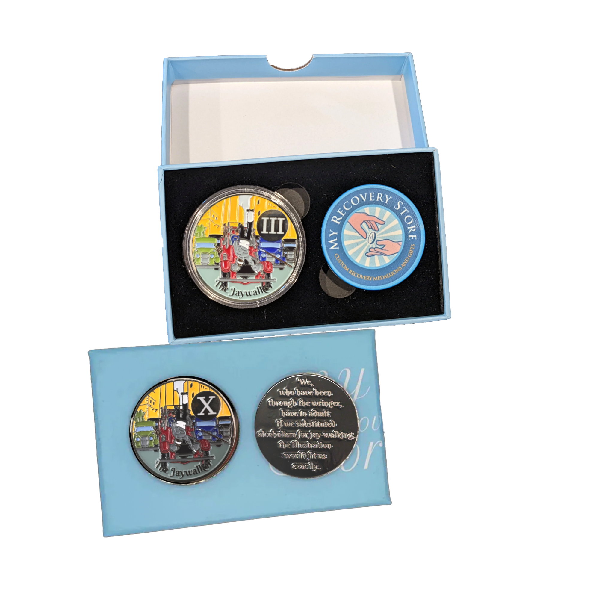 AA Jaywalker Medallion – Sobriety Coin (1 to 60 Years)