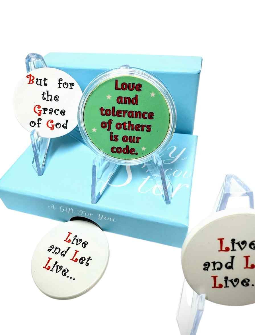 Love and Tolerance Affirmation Medallion