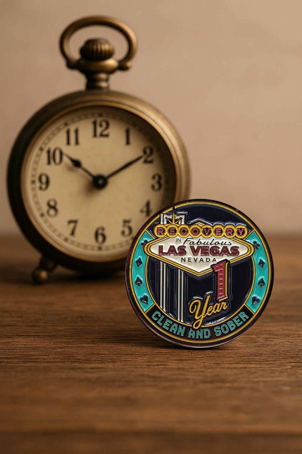 Las Vegas AA Coin 1-50yrs Sobriety Chip