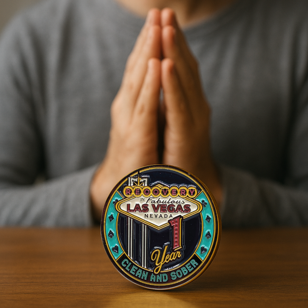 Las Vegas AA Coin 1-50yrs Sobriety Chip