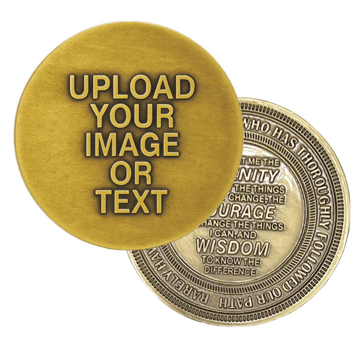 Create Your Own Custom One-Sided or Two-Sided Coin