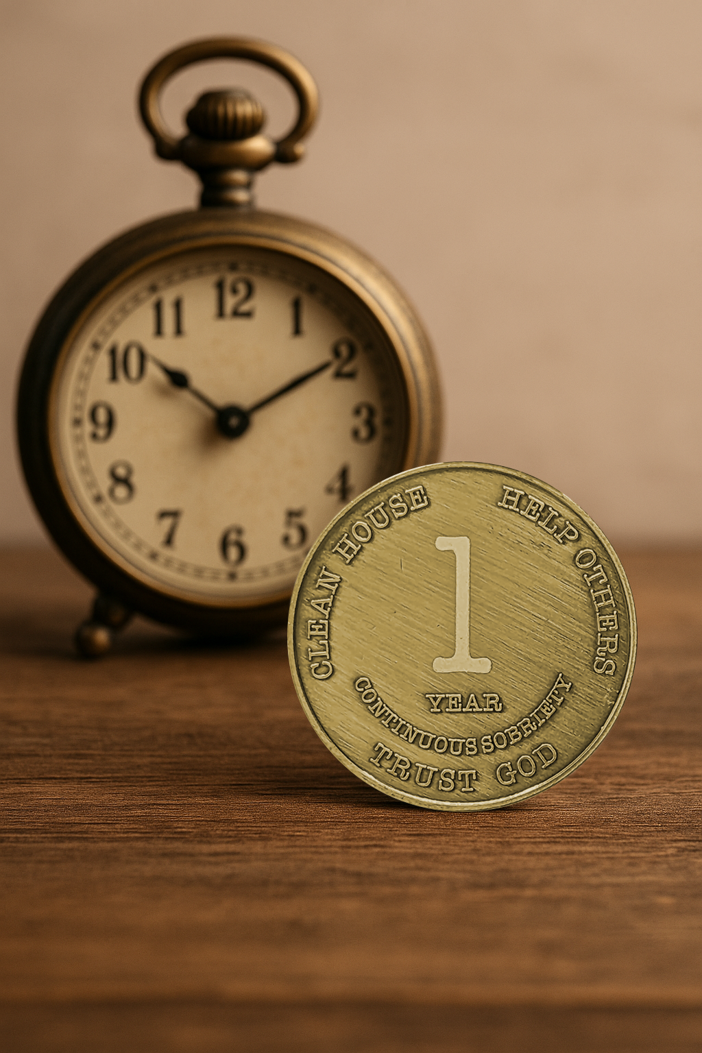 MRS Yearly 1-60 Years Sobriety Chip for Alcoholics Anonymous -Add Name and Sobriety Date