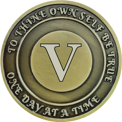No Matter What Club AA Medallion 1-60yrs Sobriety Chip W/ Gift Box