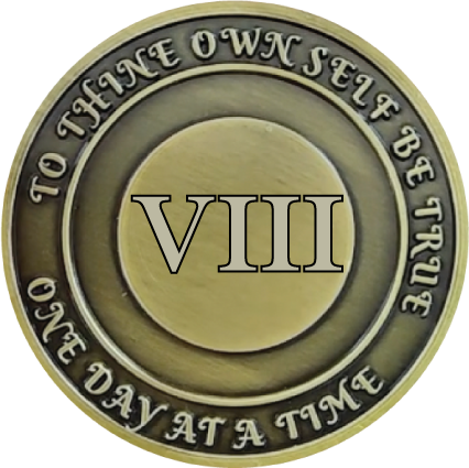 No Matter What Club AA Medallion 1-60yrs Sobriety Chip W/ Gift Box