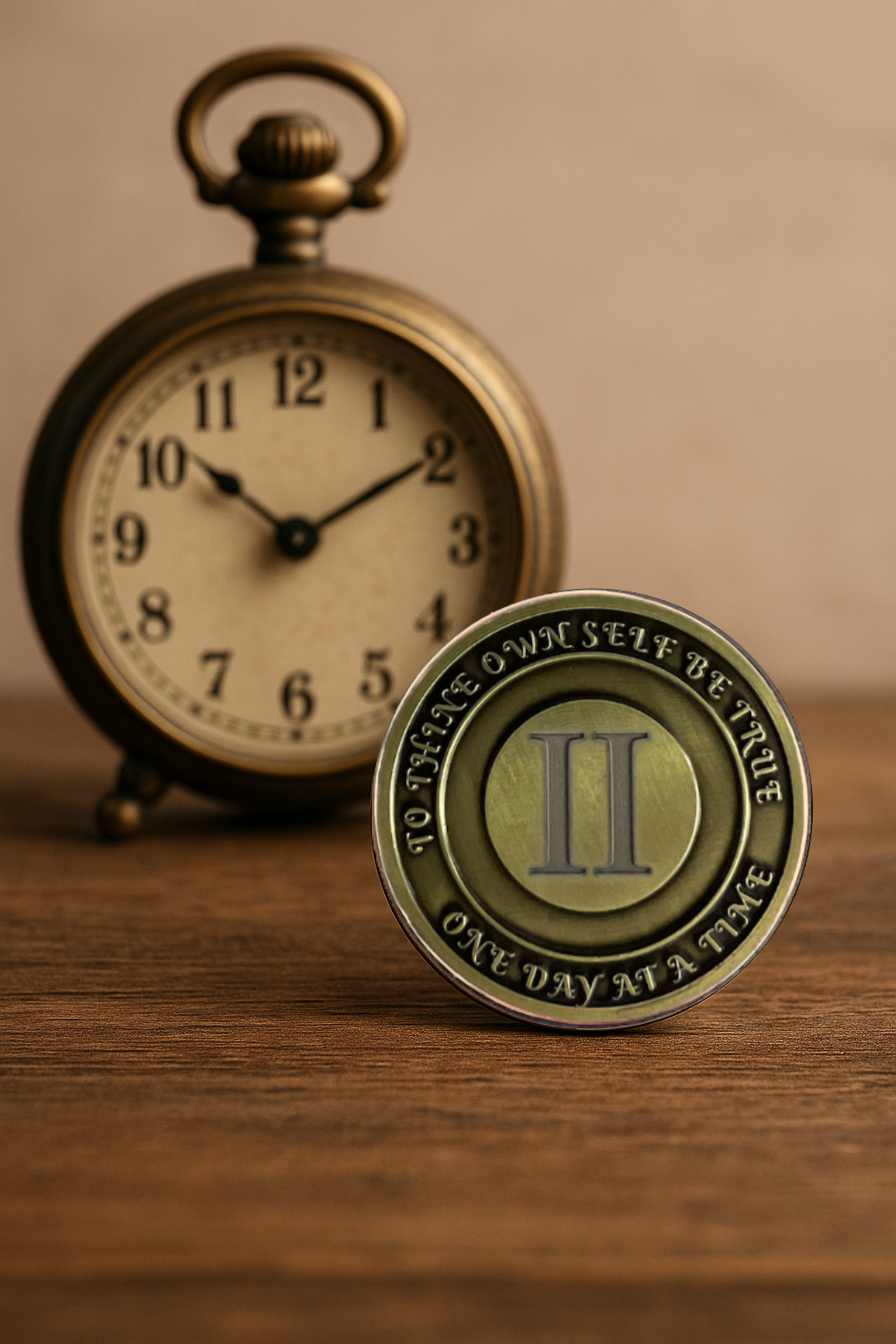 No Matter What Club AA Medallion 1-60yrs Sobriety Chip - Add Name and Sobriety Date