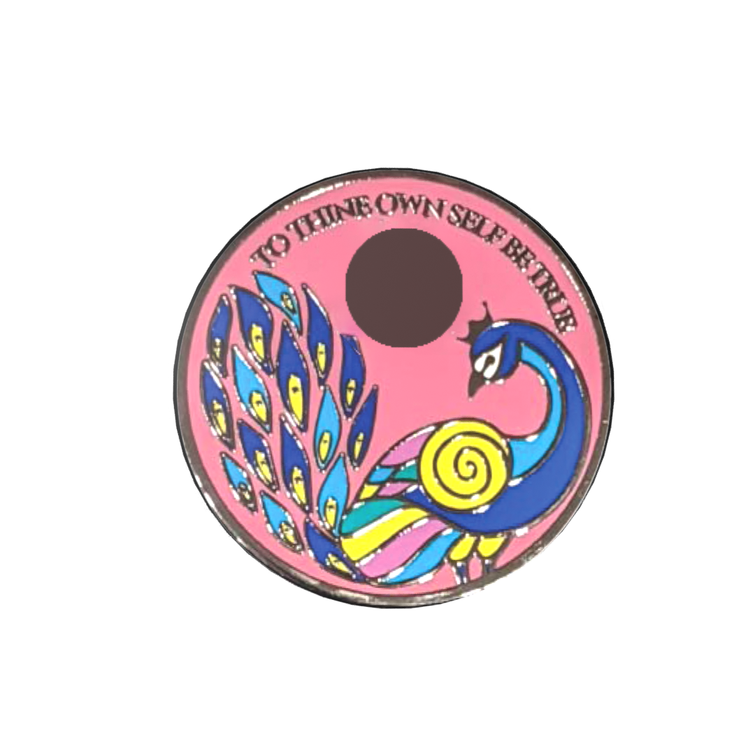 Peacock Recovery Medallion in 24hr to 11 months