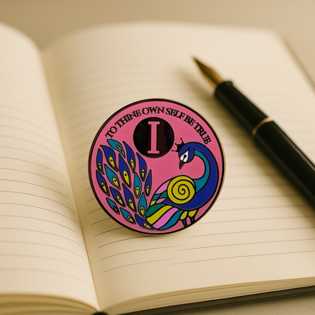 Peacock Recovery Medallion in 1 to 60yrs