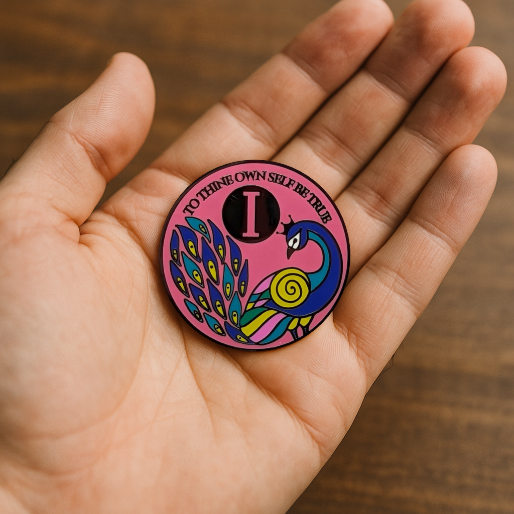 Peacock Recovery Medallion in 1 to 60yrs