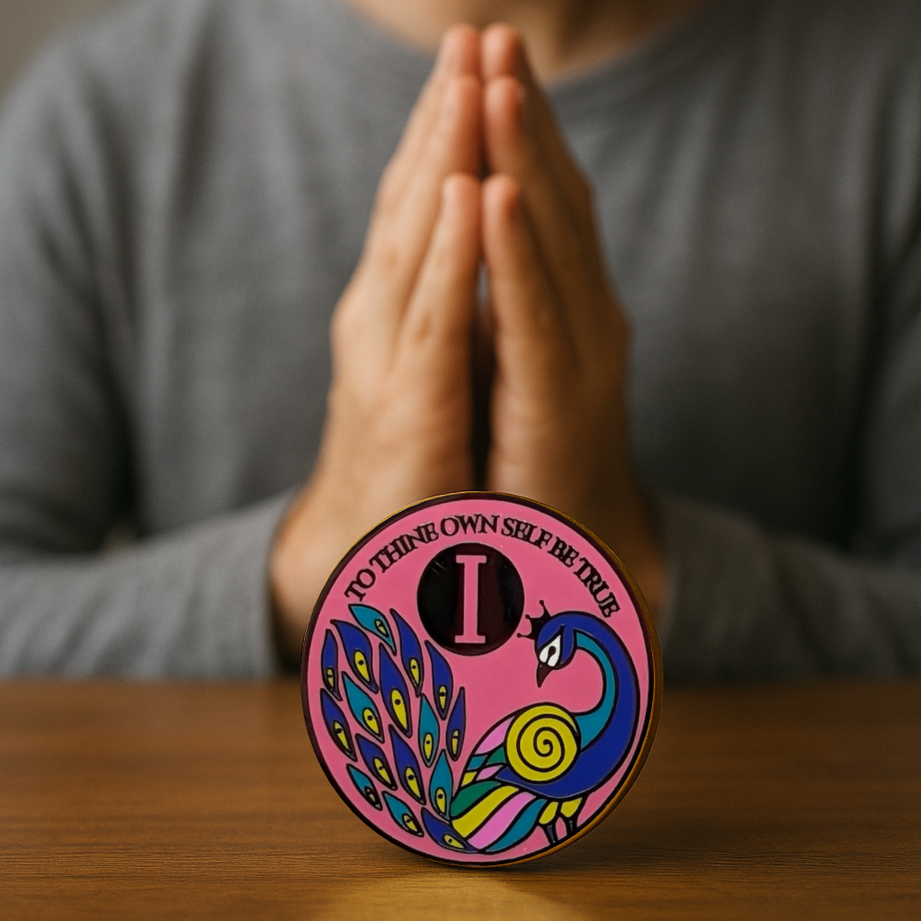 Peacock Recovery Medallion in 1 to 60yrs