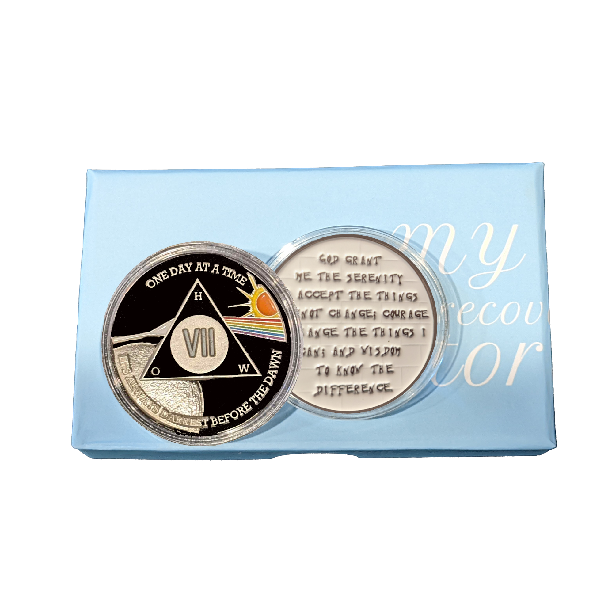 Sun & Moon AA Coin 24hr-11 Months Sobriety Chip