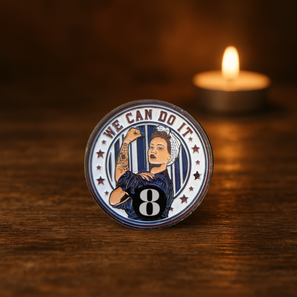 Patriotic Rosie AA Coin 24hr-65yrs Sobriety Chip