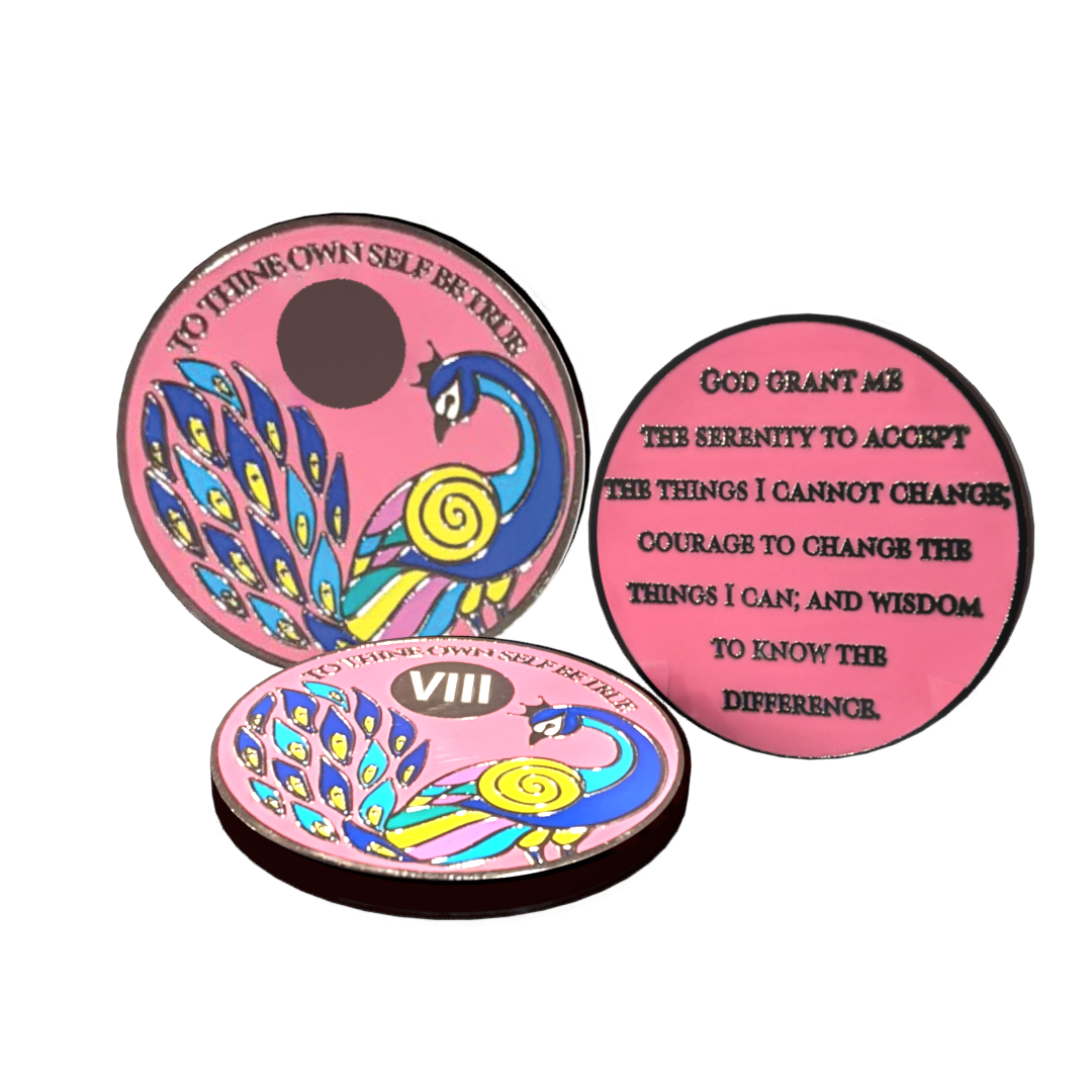 Peacock Recovery Medallion in 24hr to 11 months