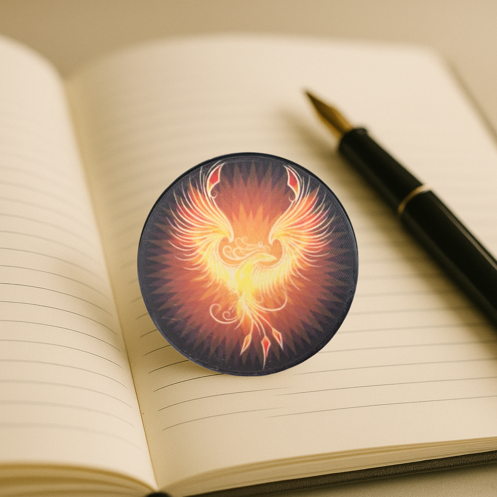 Phoenix Recovery Chip – “From the Ashes I Rise. One Day at a Time.” Inspirational Sobriety Token