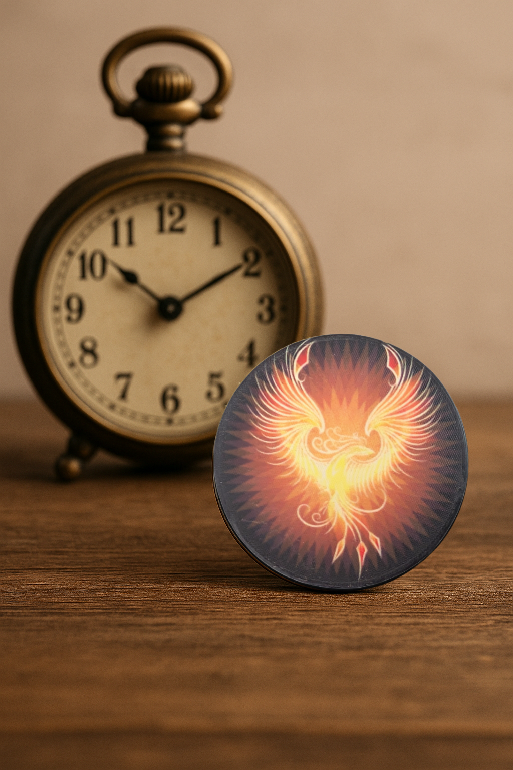 Phoenix Recovery Chip – “From the Ashes I Rise. One Day at a Time.” Inspirational Sobriety Token