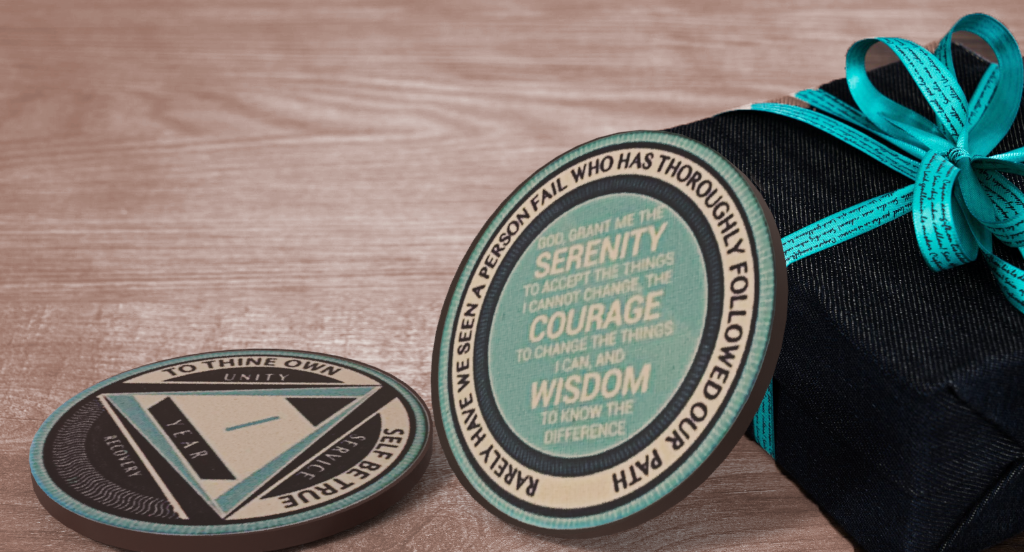 AA Yearly Poker Chip BLUE