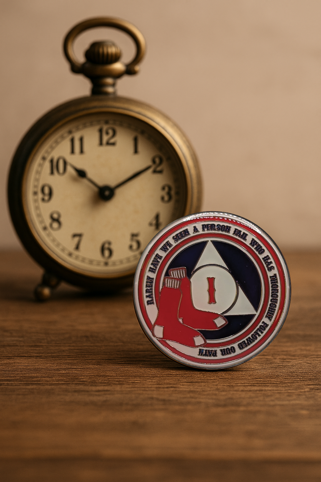 Red Sox AA Coin 1-50yrs Sobriety Chip