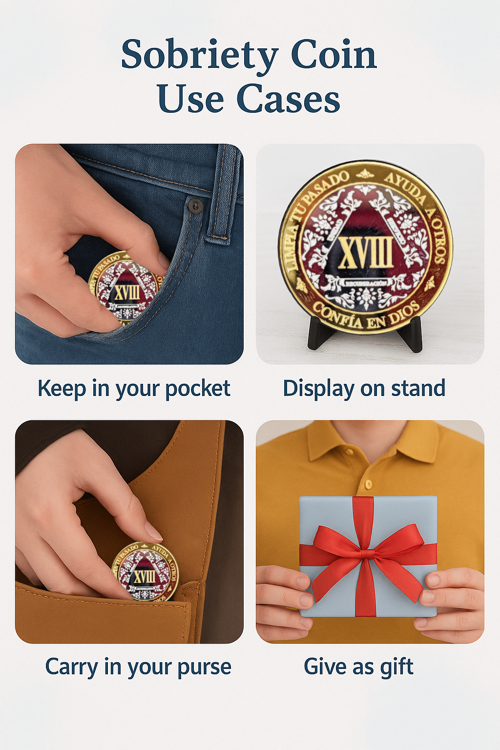 Spanish Silver & Gold AA Medallion