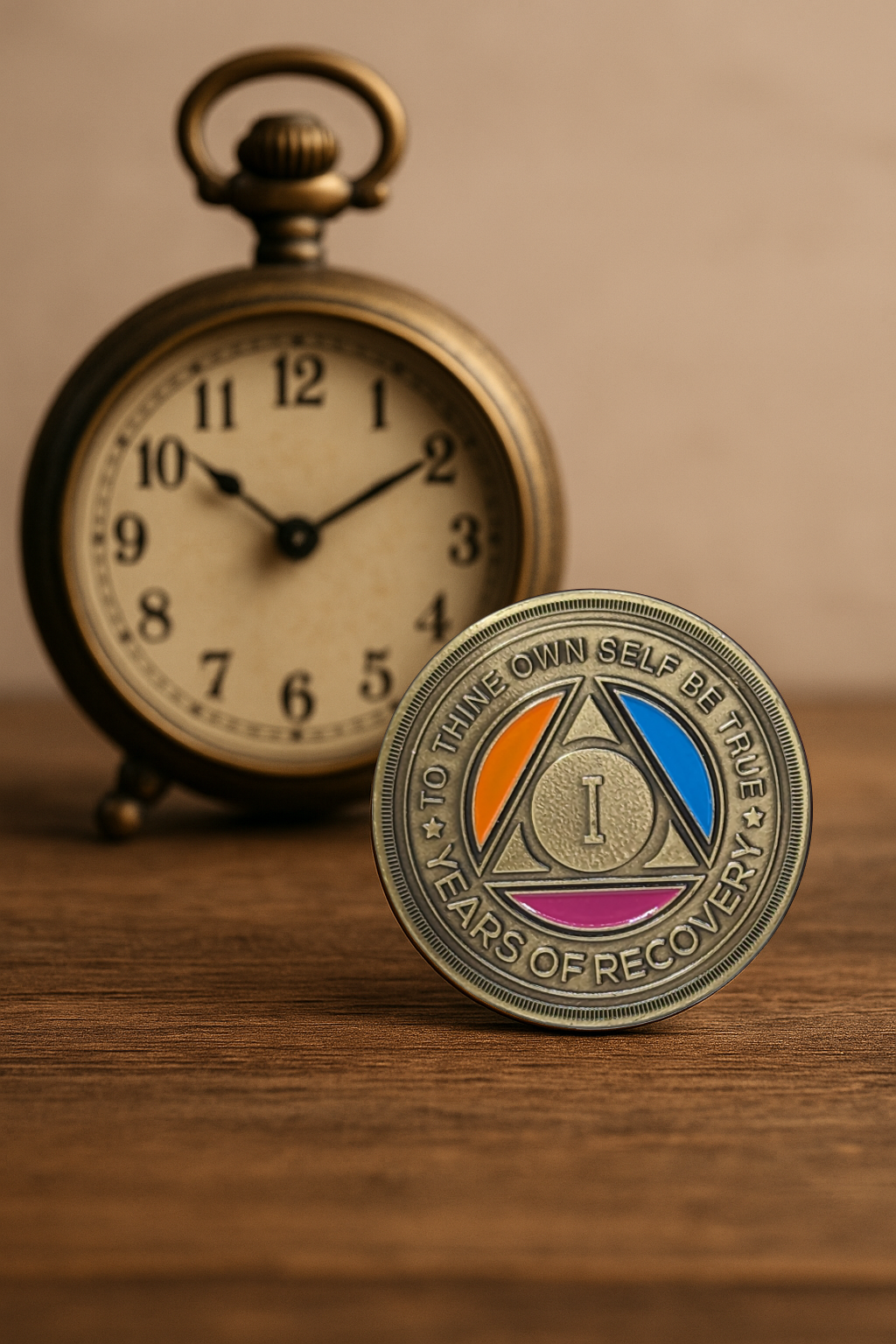 Colorful Roman Numeral AA Coin | 1-60 Years | Custom Engraving Option Available