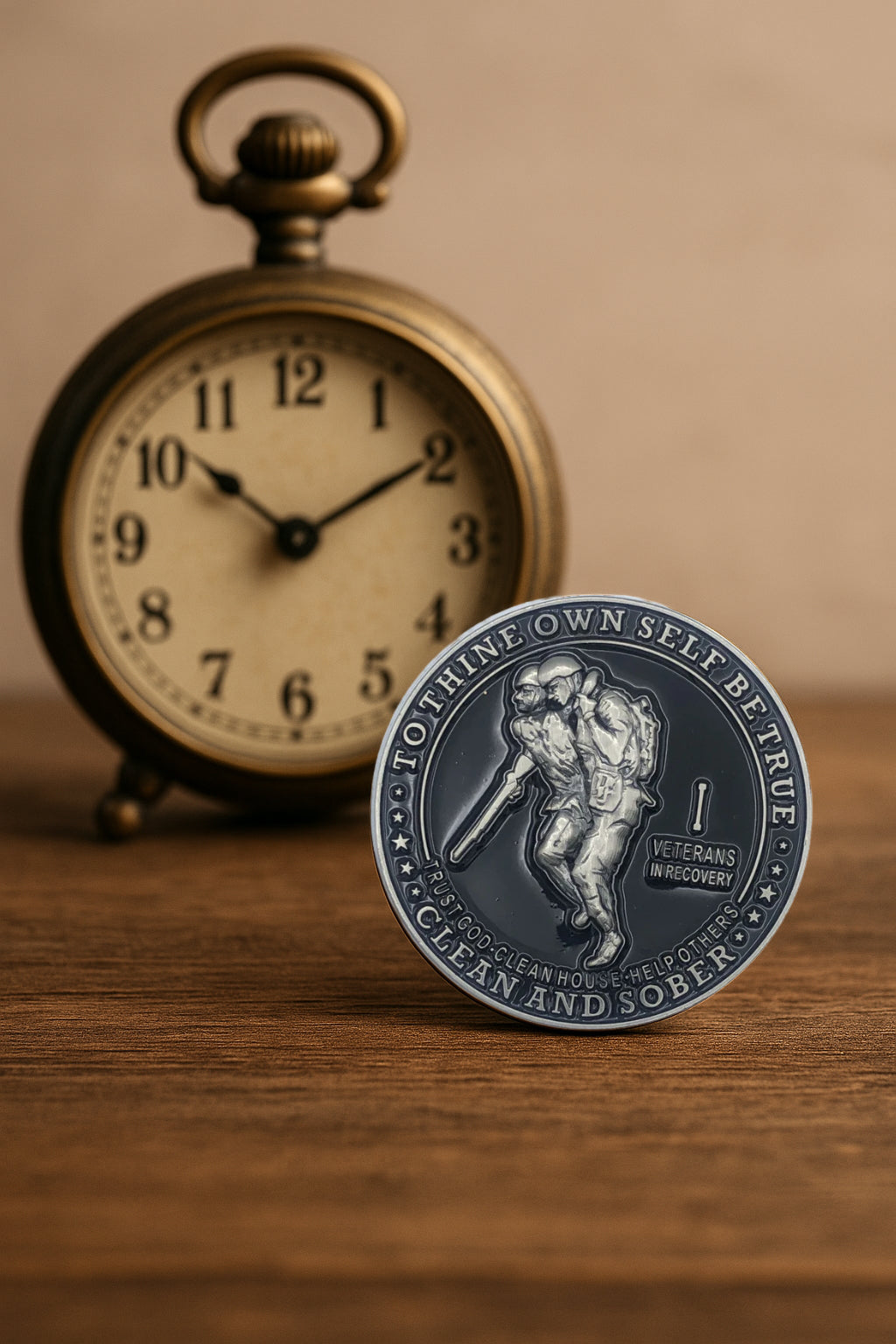 Veterans in Recovery AA Coin 1-60yrs Sobriety Chip