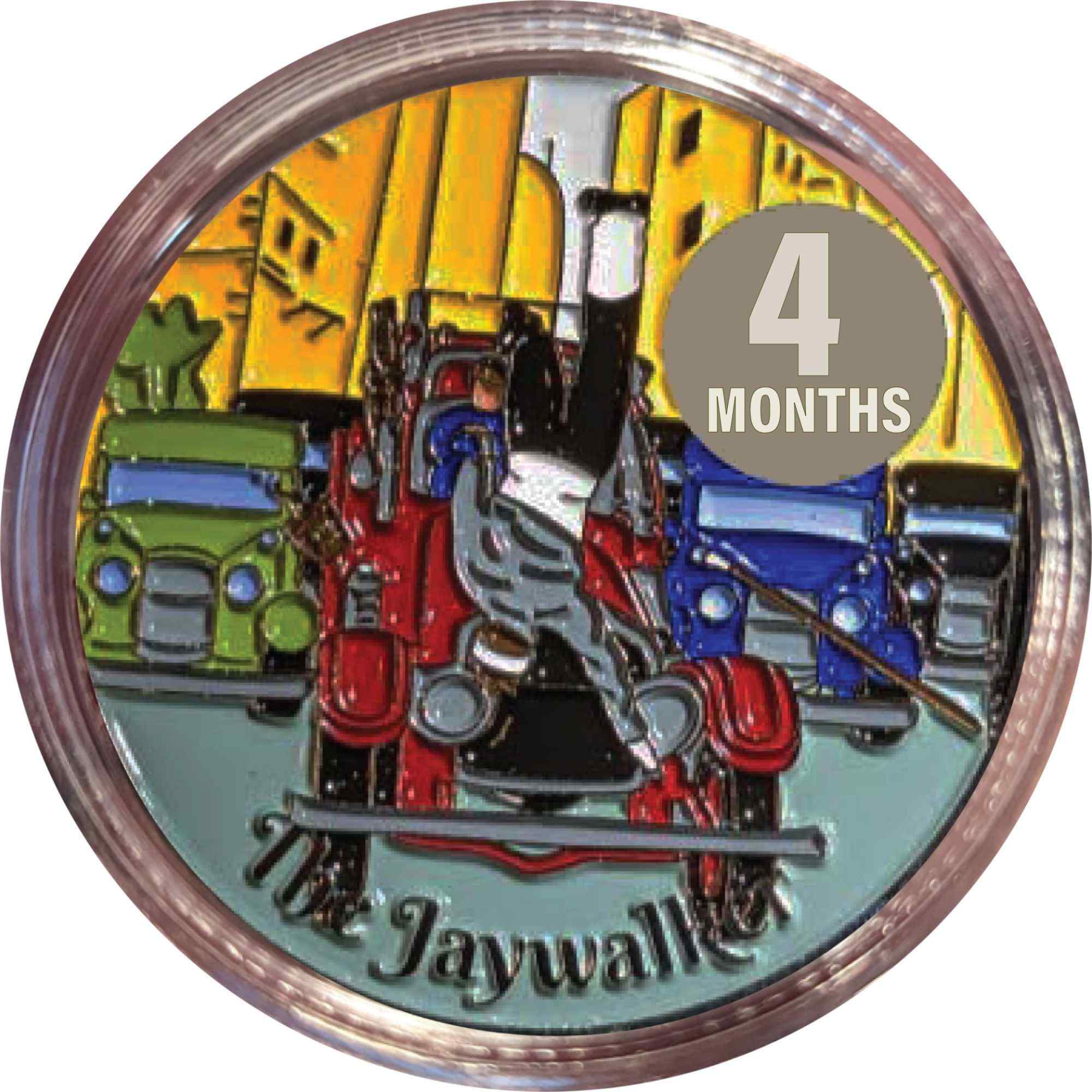 AA Jaywalker Medallion – Sobriety Coin (24hrs to 11 Months)