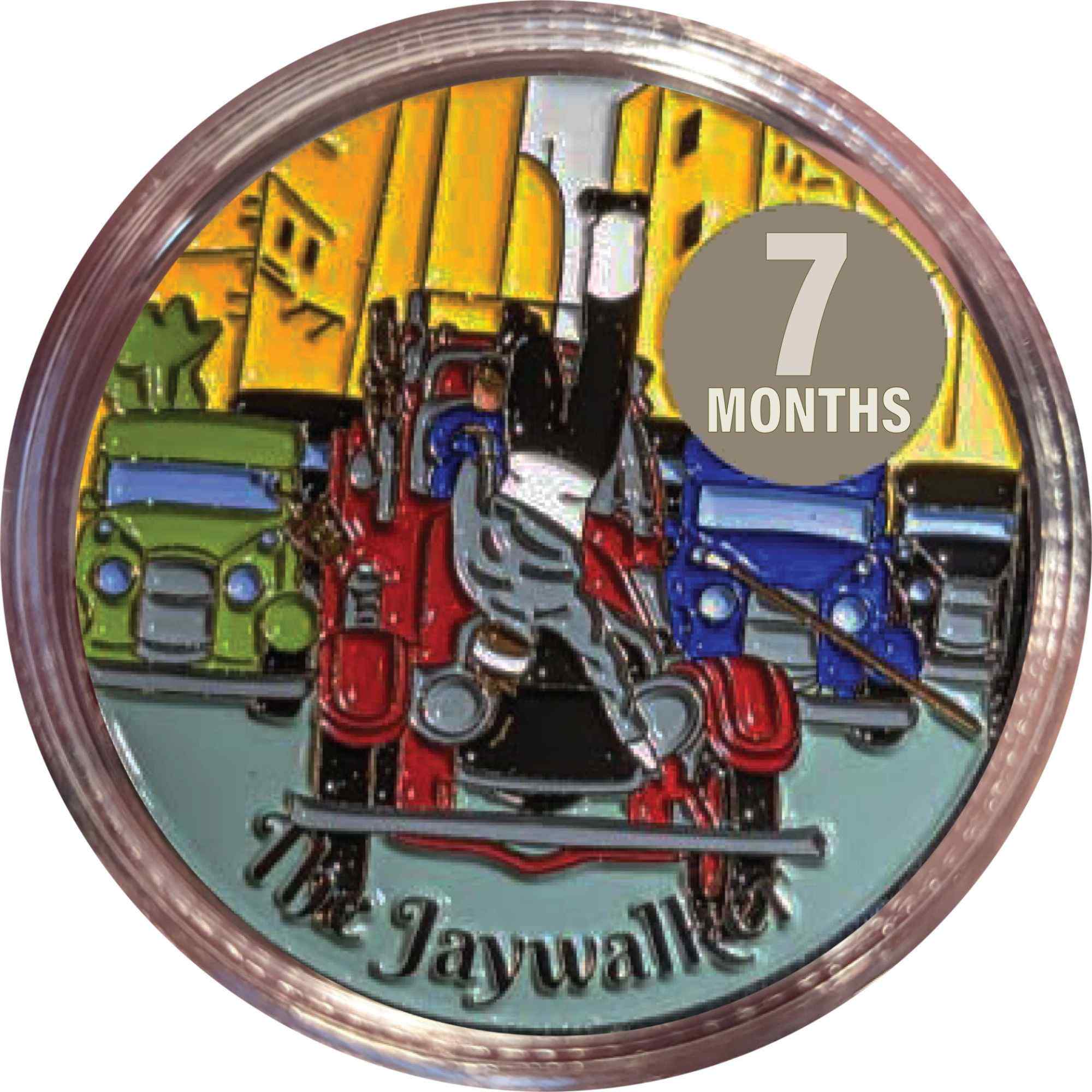 AA Jaywalker Medallion – Sobriety Coin (24hrs to 11 Months)