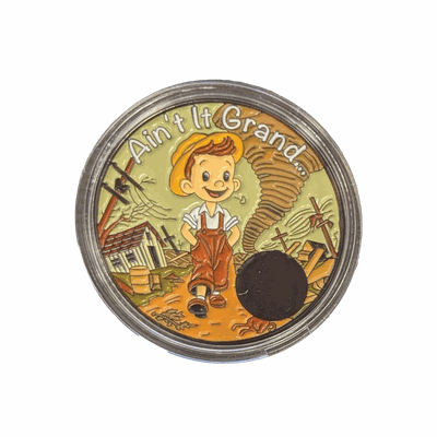 Ain’t It Grand Recovery Medallion – Year Engraved AA Sobriety Chip with Optional Custom Message | Affirmation Coin for Alcoholics Anonymous & 12-Step Gifts – Custom Engraving Available on Back