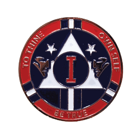 New England Patriot AA Coin 1-50yrs Sobriety Chip