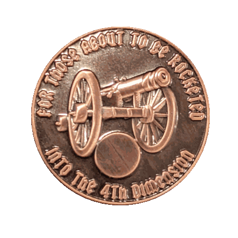 For Those About to be Rocketed We Salute You AA Coin 1-60yrs Sobriety Chip