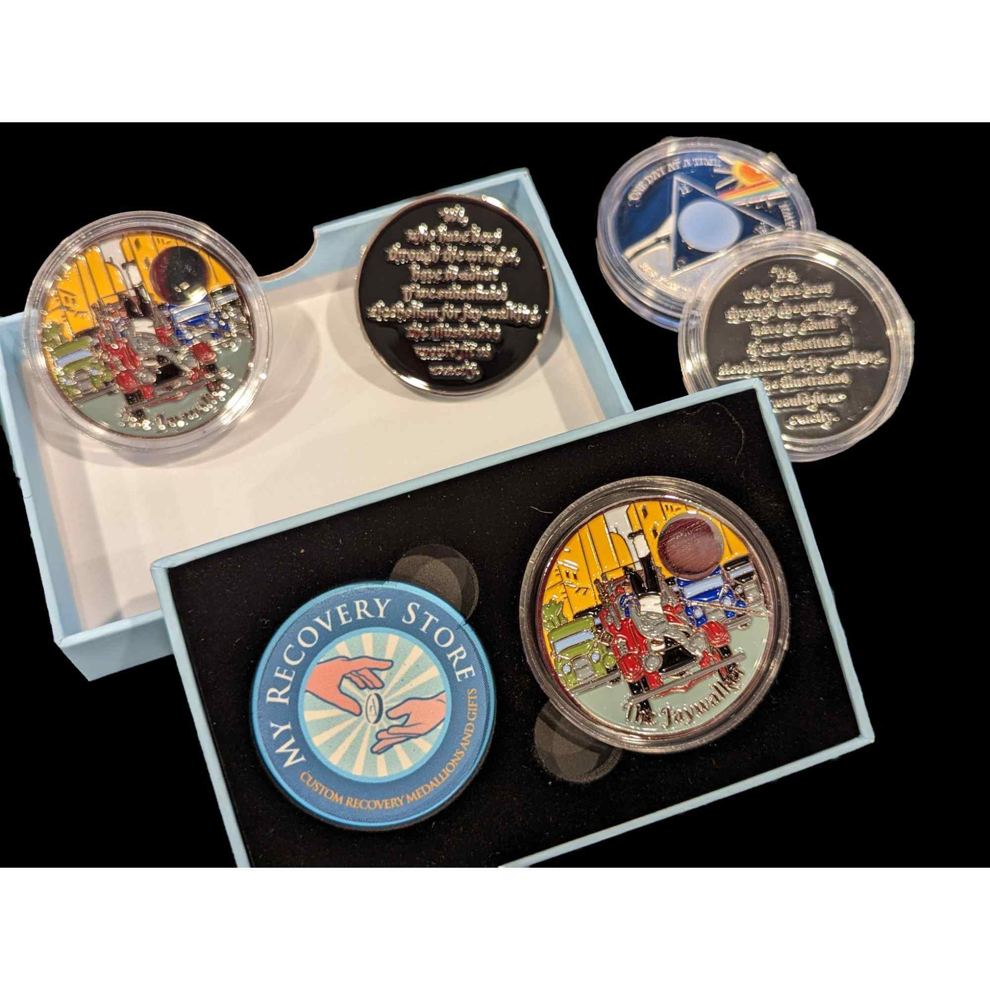 AA Jaywalker Medallion – Sobriety Coin (24hrs to 11 Months)