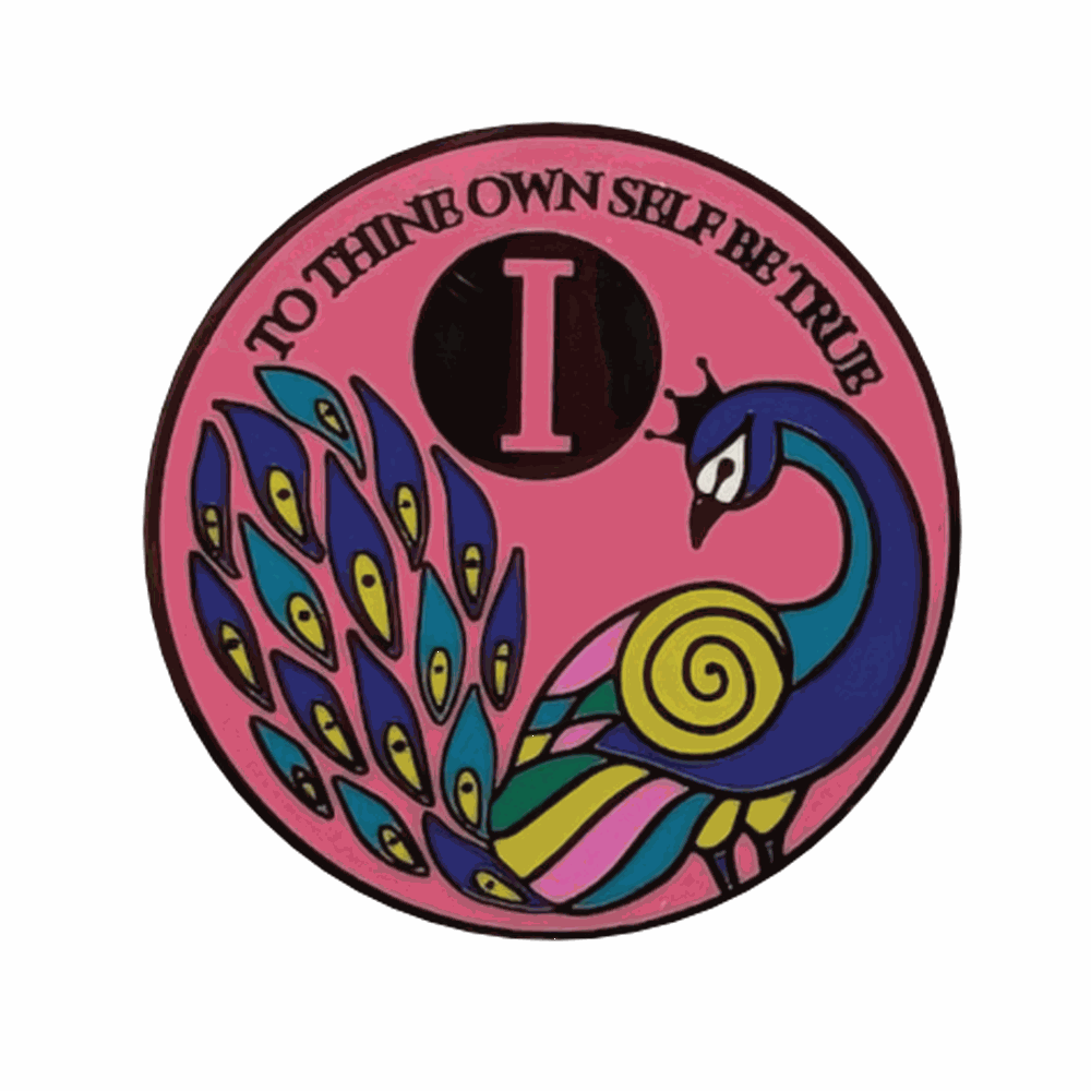 Peacock Recovery Medallion in 1 to 60yrs