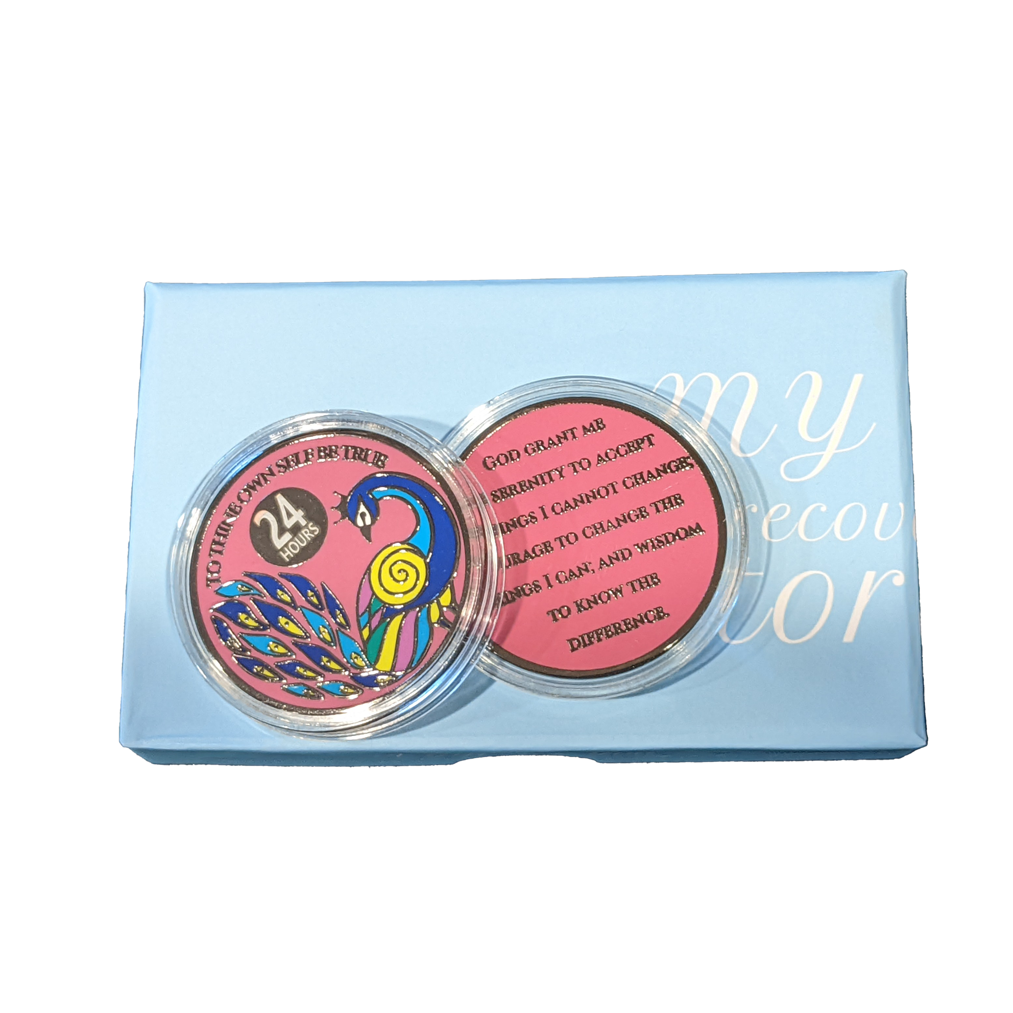 Peacock Recovery Medallion in 24hr to 11 months