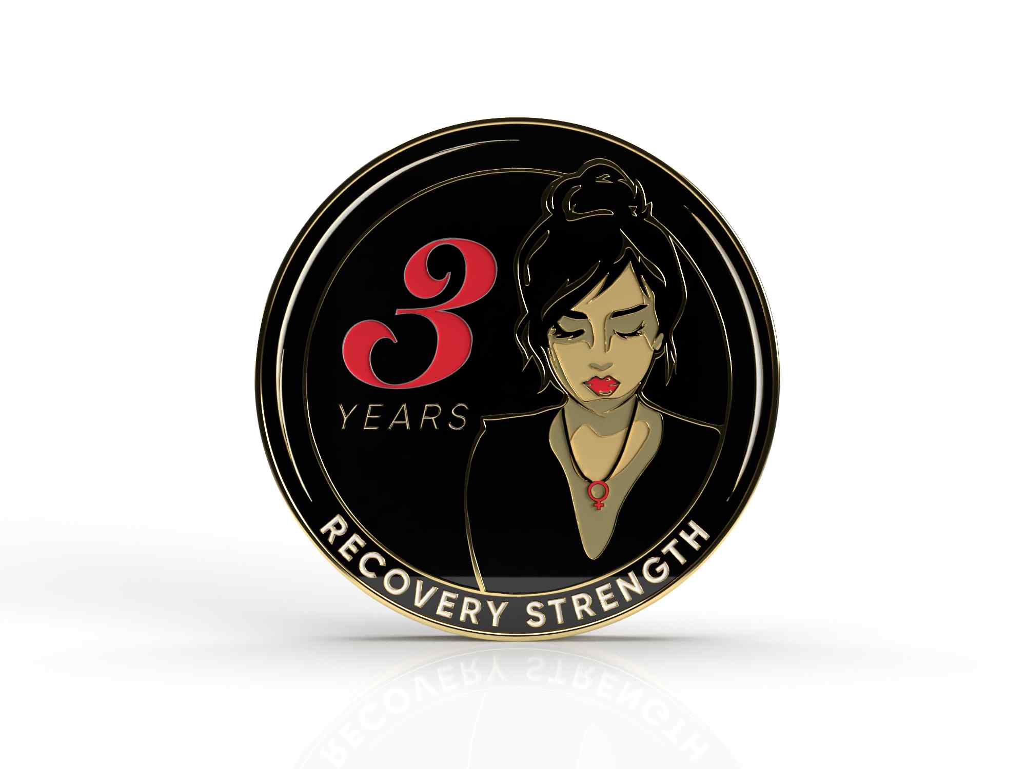 Women of Serenity AA Medallion Comes in Red Gift Box 1-50 Years