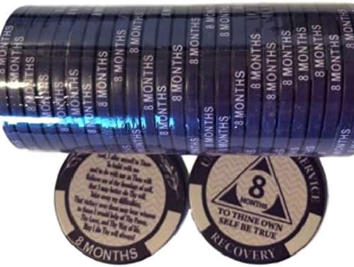 AA Monthly Sobriety Dog Tag with Chip