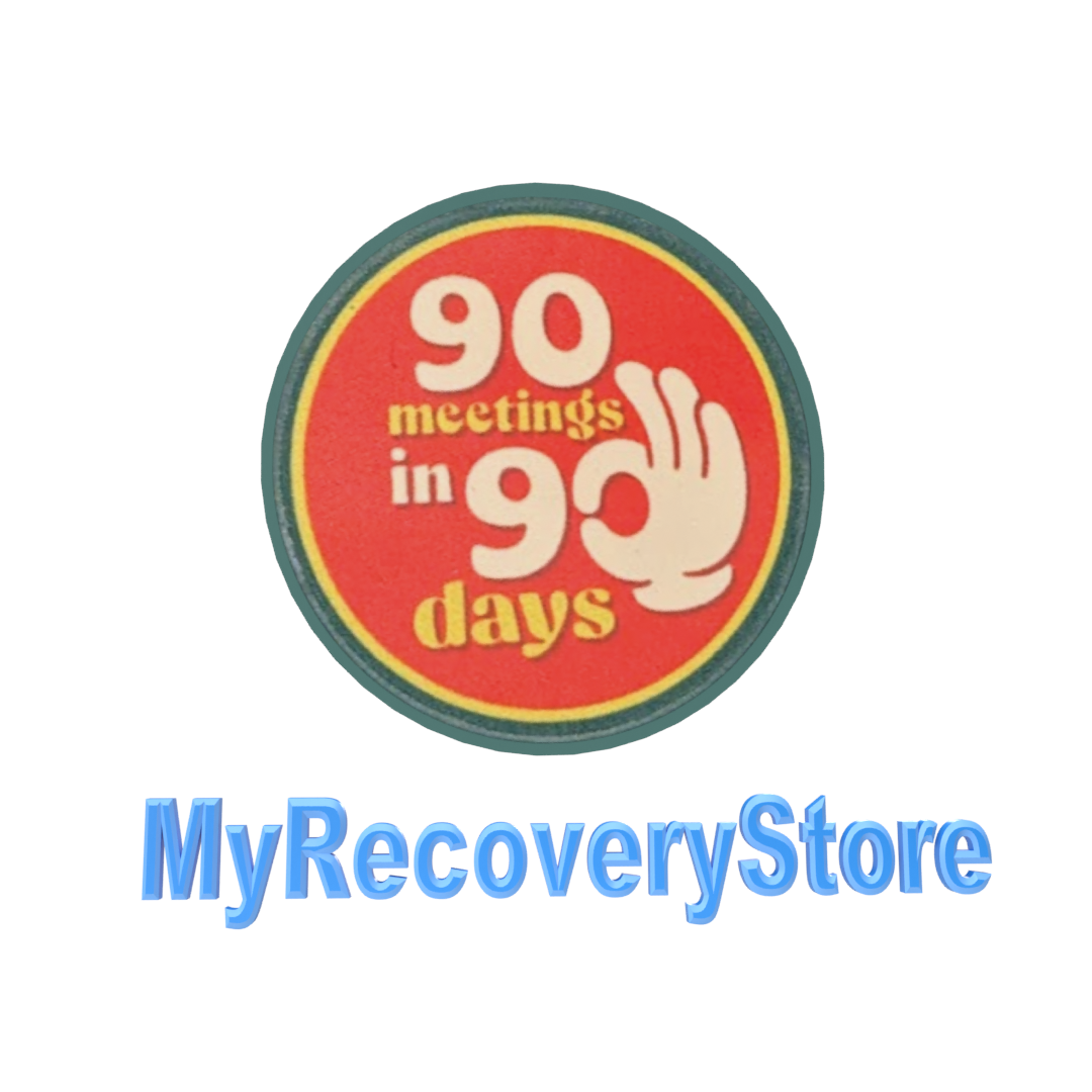 90 Meetings in 90 Days AA Sobriety Chip
